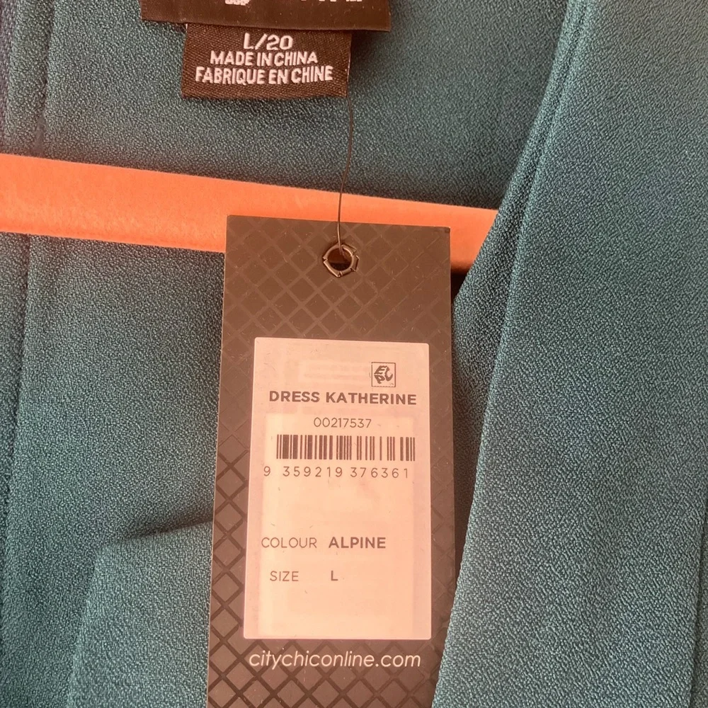 City Chic Blue Sleeveless A-line Midi Dress - Picture 2 of 4